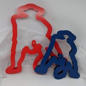 2 New England Patriots Throwback Cookie Cutters-Football Cookie Cutter-New